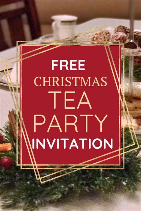 Holiday Tea Party Invitation