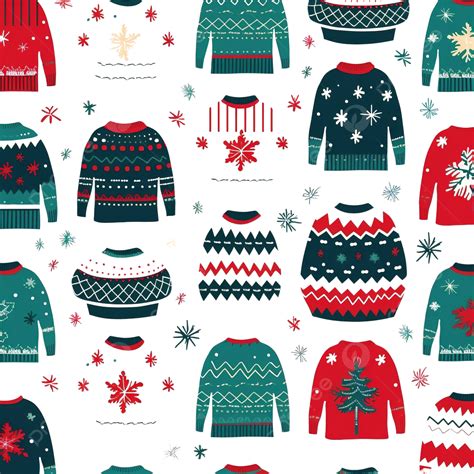 Holiday-Themed Patterns Ugly Christmas Sweater