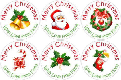 Holiday-Themed Round Stickers