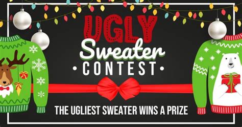 Holiday ugly sweater contest