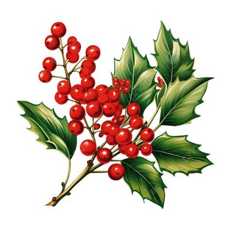 Holly and Berries Clip Art