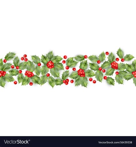 Holly Berry Border Example