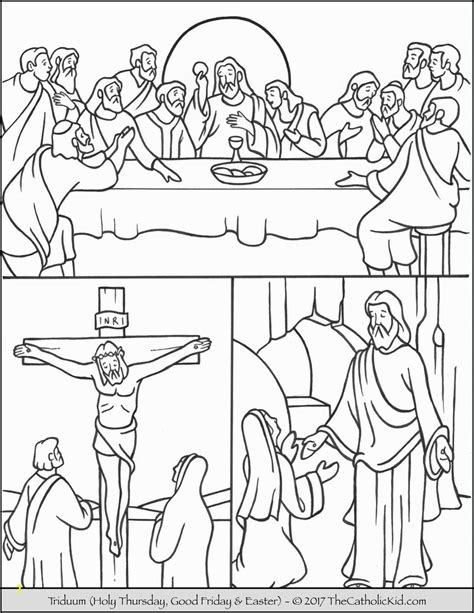 Holy Week coloring pages for kids