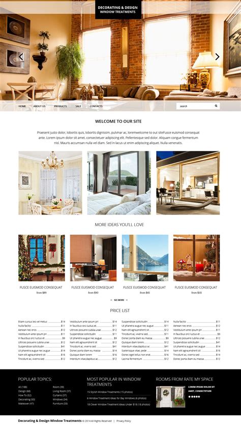 Home Decor Website Templates