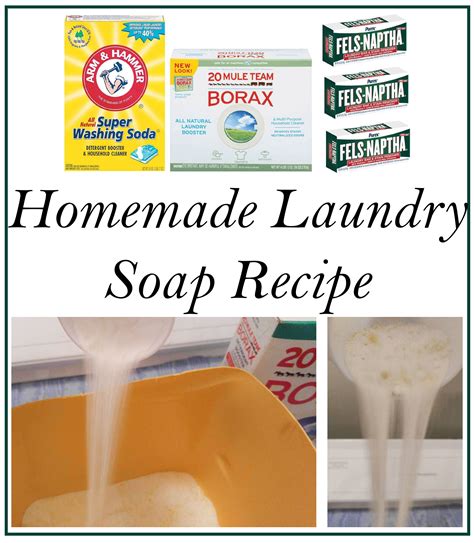 Homemade laundry soap recipes