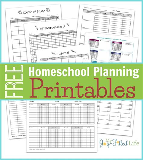 Homeschooling Organization Printable