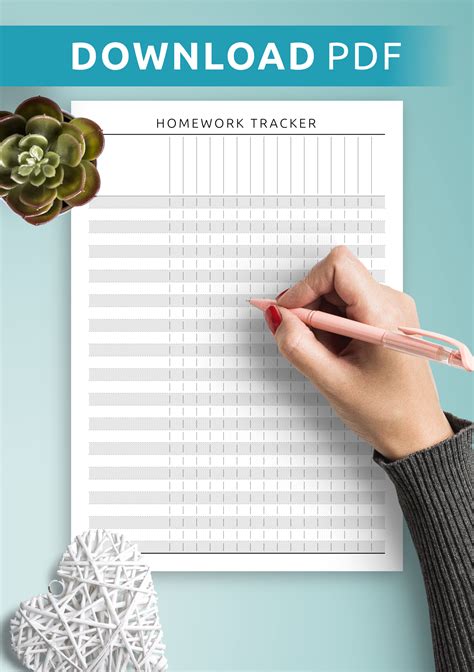 Homework Tracker Template Benefits