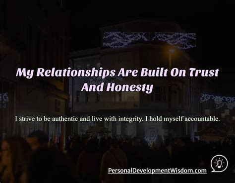 Honesty in personal relationships