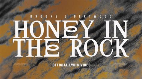 Honey in the Rock Lyrics Printable