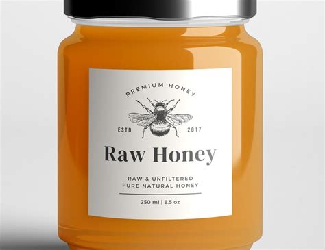 Honey Label Template 4