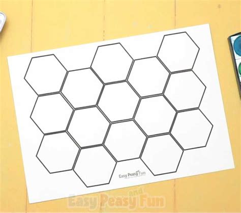 Honeycomb craft templates