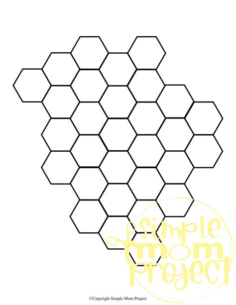 Honeycomb template crafts