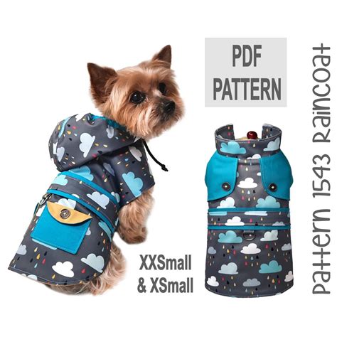 Hooded dog coat pattern