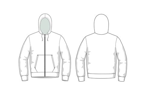 Hoodie Template Design 1