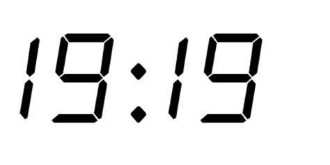 Imagen de la hora 19 en un teléfono móvil