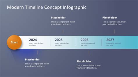 Horizontal Timeline Template