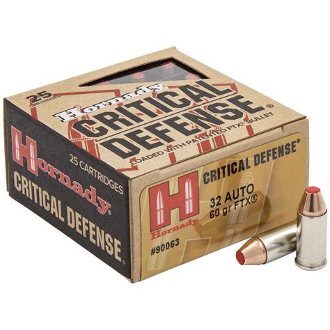 Hornady Critical Defense.32 Auto ammunition