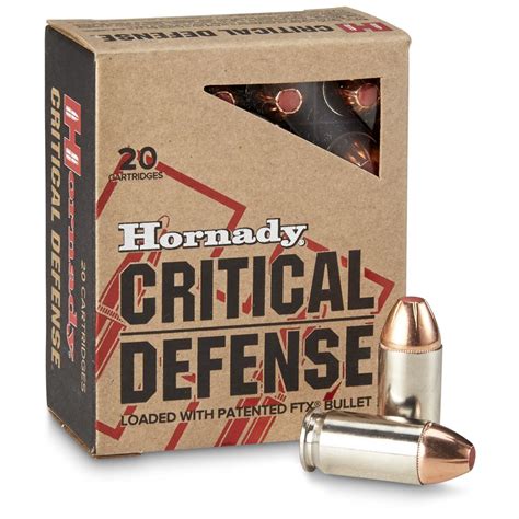 Hornady Critical Defense FTX Jacketed Hollow Point