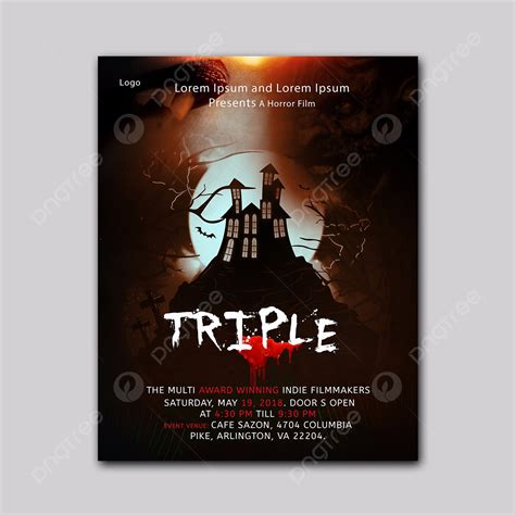 Horror Movie Poster Template 10