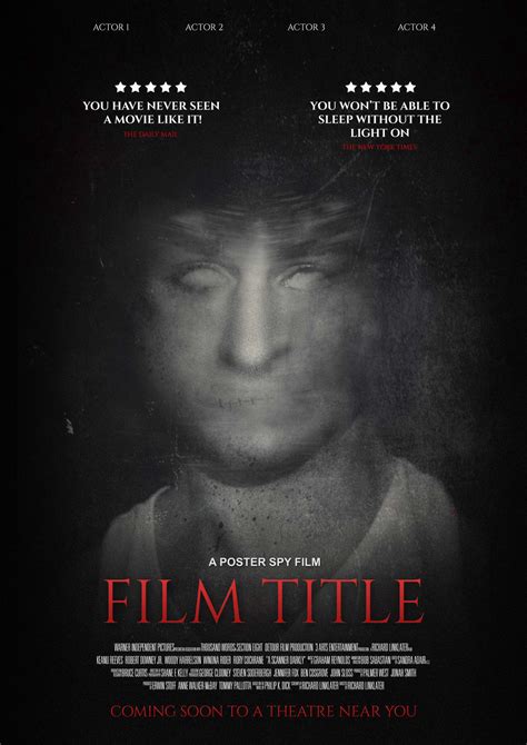 A dark and ominous movie poster template for horror movies.