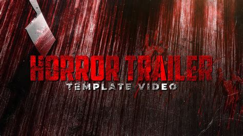 Horror Movie Trailer Template Formula