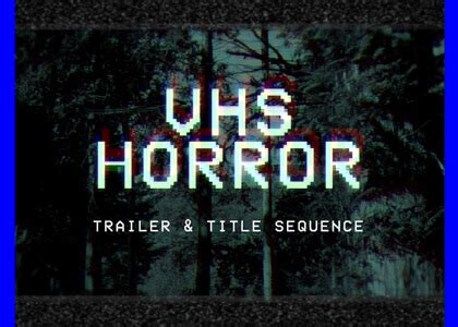 Horror VHS template