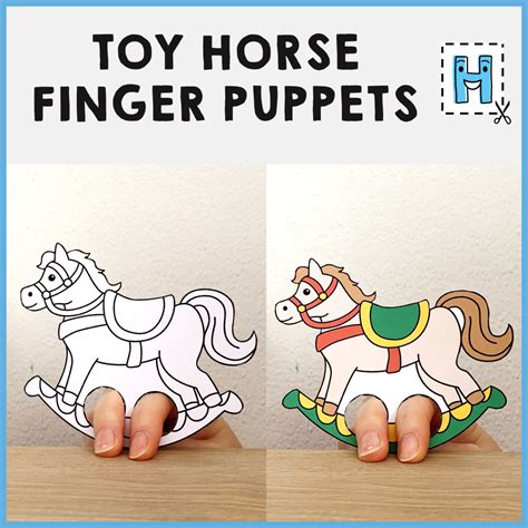 Horse finger puppet