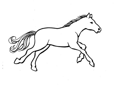 Horse Outline Printable 10