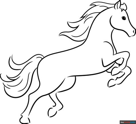 Horse Outline Printable 5