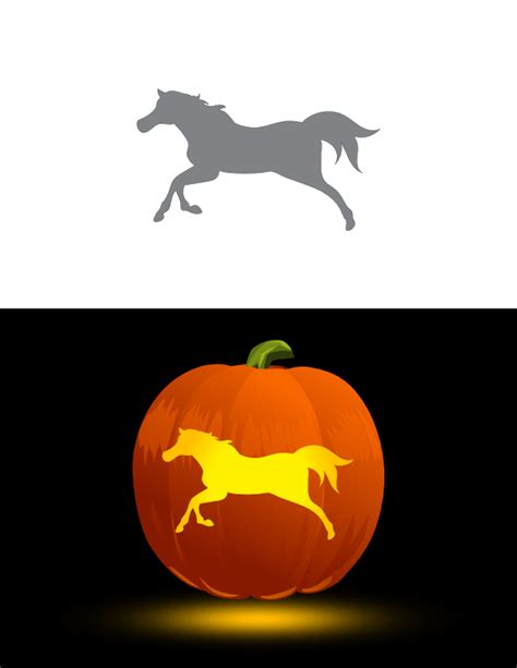 Horse pumpkin carving templates gallery 10