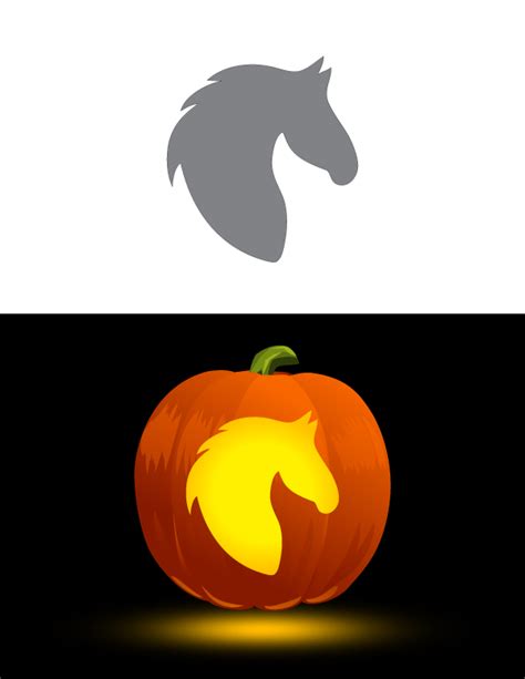 Horse pumpkin carving templates gallery 1