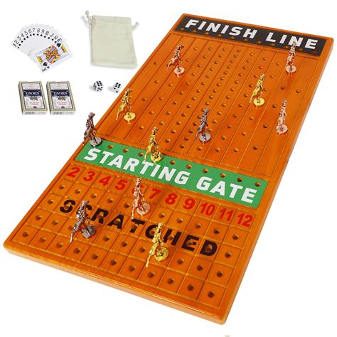 Horse Racing Board Game Components