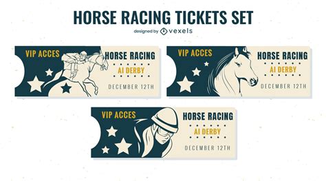 Horse Racing Ticket Template 6