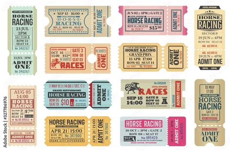 Horse Racing Ticket Template 8