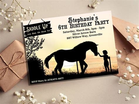 Horseback Ride Invitation