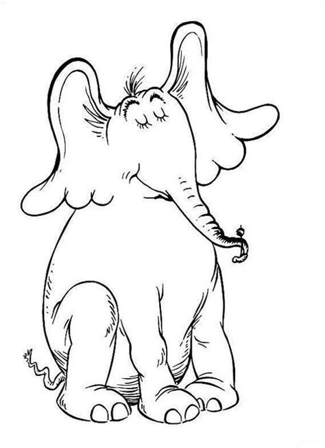 Horton the Elephant birthday coloring