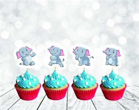 Horton the Elephant cupcake topper