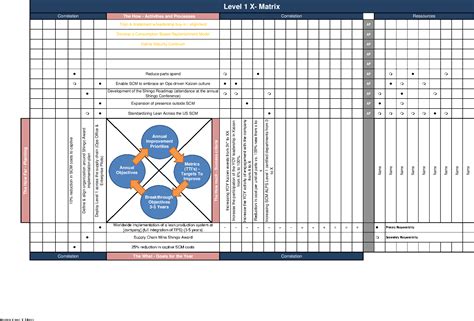 Hoshin Kanri Template Excel