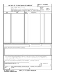 Hostile Fire Pay Deployment