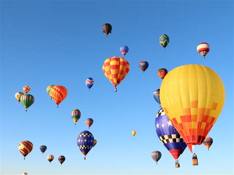 Hot air balloon in the sky