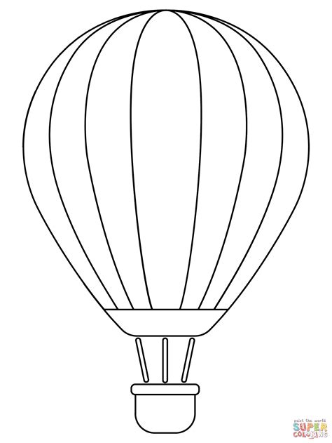 Hot Air Balloon Template 8