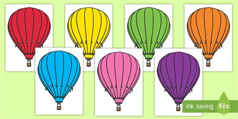 Hot Air Balloon Template Resources