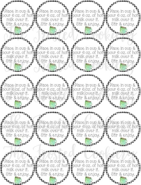 Hot Cocoa Bomb Tag Printable 10