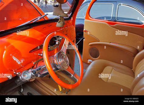 A customized hot rod interior