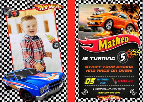 Hot Wheels Vintage Invitation