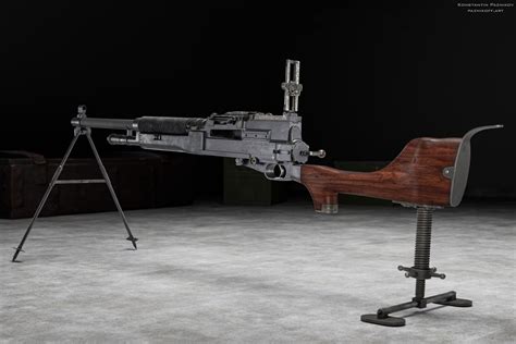 Hotchkiss M1909 Benét–Mercié, a French-American light machine gun used during WW1