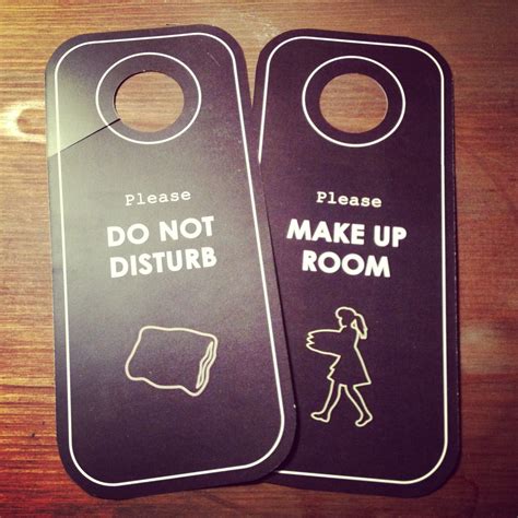 Hotel Door Hanger Examples