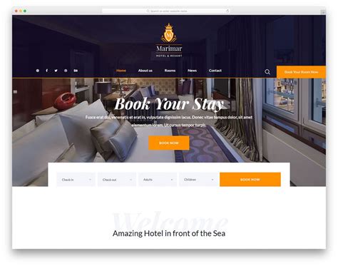 Hotel website template