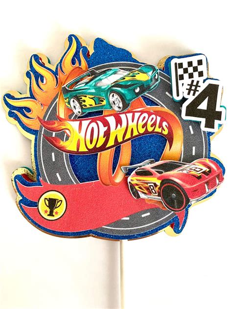 Hot Wheels Cake Topper Printable 3