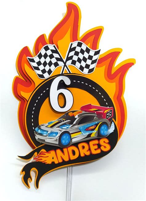 Hot Wheels Cake Topper Printable 6